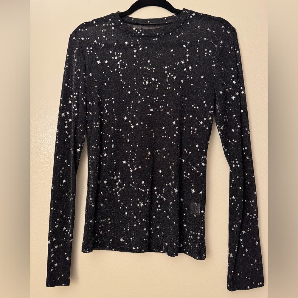 Mesh Long Sleeve Top